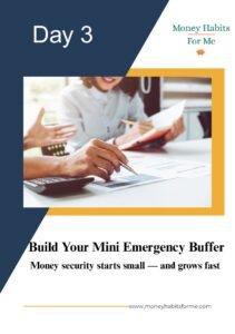 Day 3 - Build Your Mini Emergency Buffer | Money Habits For Me