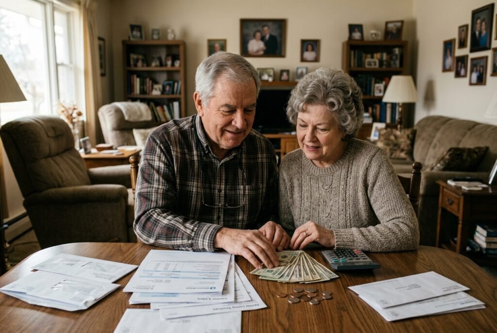 Money & Income in Retirement: Do You Have A Good Plan? 1 Income in Retirement: a couple reviewing household bills and financial paperwork together